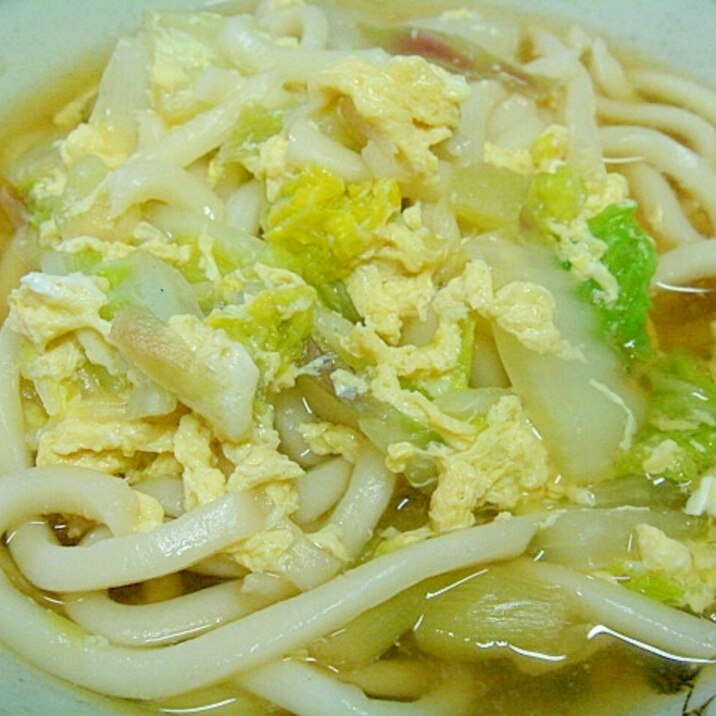 茗荷入り卵うどん